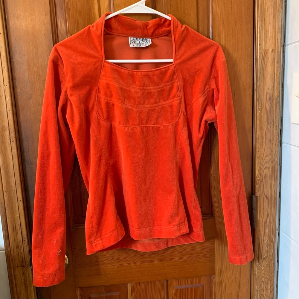 Vintage Orange Top Pullover by the brand YELLOW